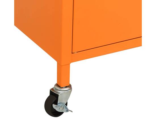 Dulap de depozitare, portocaliu, 60x35x49 cm, oțel, 8 image