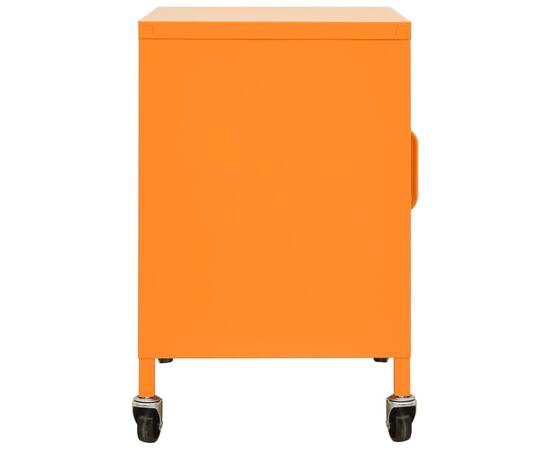 Dulap de depozitare, portocaliu, 60x35x49 cm, oțel, 5 image