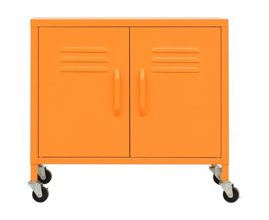 Dulap de depozitare, portocaliu, 60x35x49 cm, oțel, 4 image