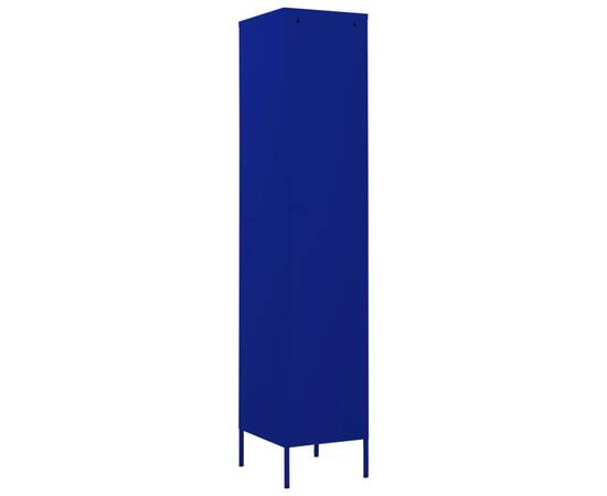 Dulap de vestiar, bleumarin, 35x46x180 cm, oțel, 5 image