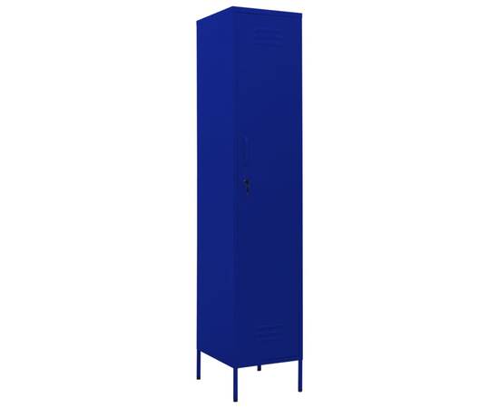 Dulap de vestiar, bleumarin, 35x46x180 cm, oțel, 2 image