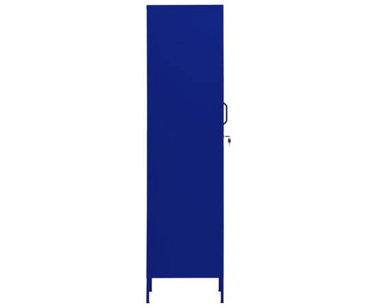 Dulap de vestiar, bleumarin, 35x46x180 cm, oțel, 4 image