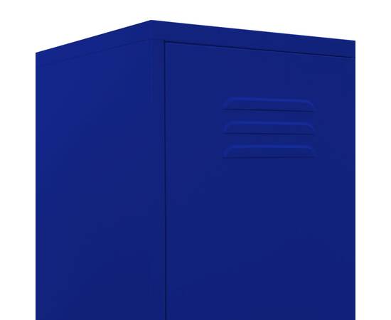 Dulap de vestiar, bleumarin, 35x46x180 cm, oțel, 7 image