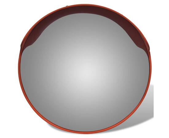 Oglindă de trafic convexă, portocaliu, 45 cm, plastic pc, de exterior, 3 image