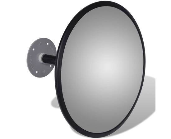 Oglindă rutieră acrilică convexă de interior 30 cm negru, 3 image