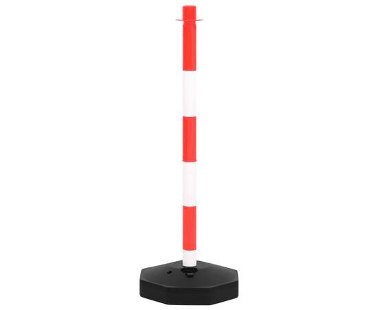 Set stâlp semnalizare trafic, cu lanț din plastic de 10 m, 4 image