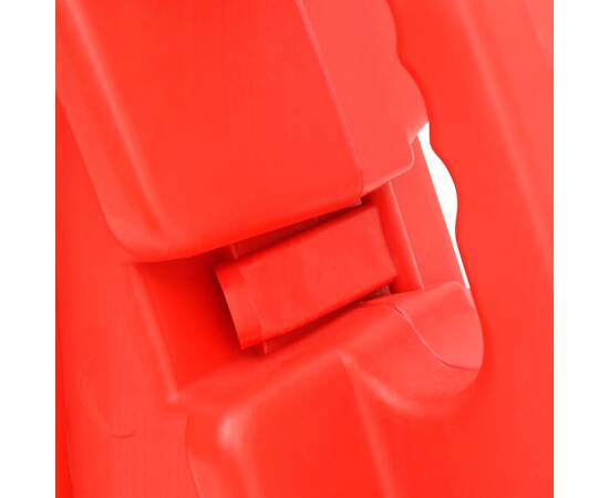 Barieră de trafic pliabilă, roșu, 210x50x105 cm, 2 image