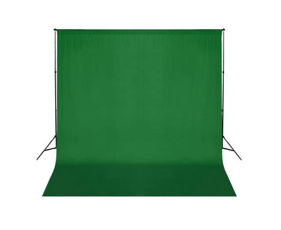 Fundal foto, bumbac, verde, 300 x 300 cm, chroma key, 2 image