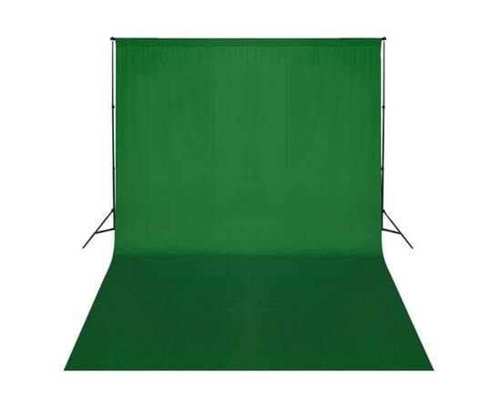 Fundal foto, bumbac, verde, 500 x 300 cm, chroma key, 2 image