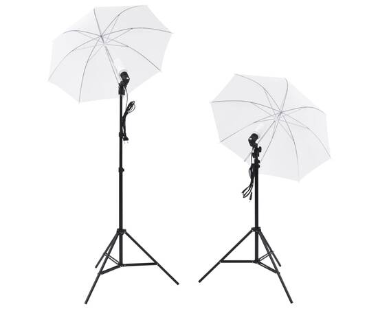 Kit studio foto: 5 fundaluri colorate & 2 umbrele, 4 image
