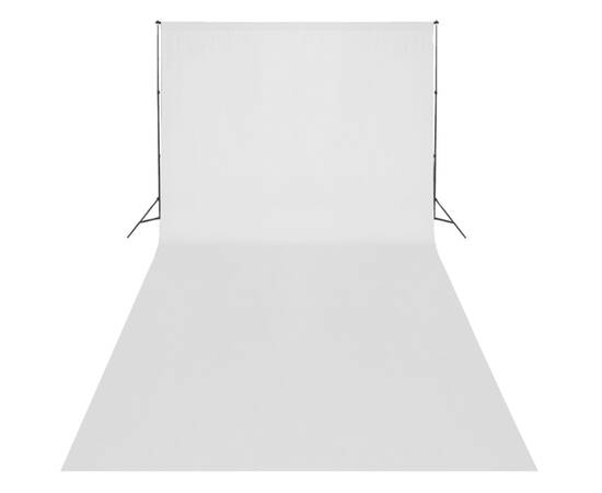 Kit studio foto, fundal alb, 600 x 300 cm & lumini, 8 image