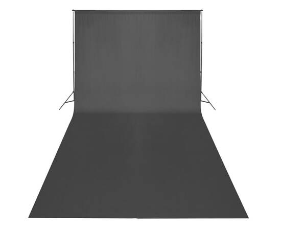 Kit studio foto, fundal negru, 600 x 300 & lumini, 2 image
