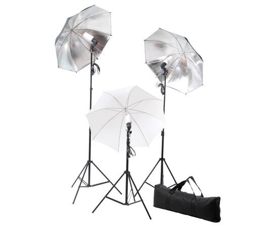 Set lumini studio: 24 wați cu trepiede și umbrele, 3 image