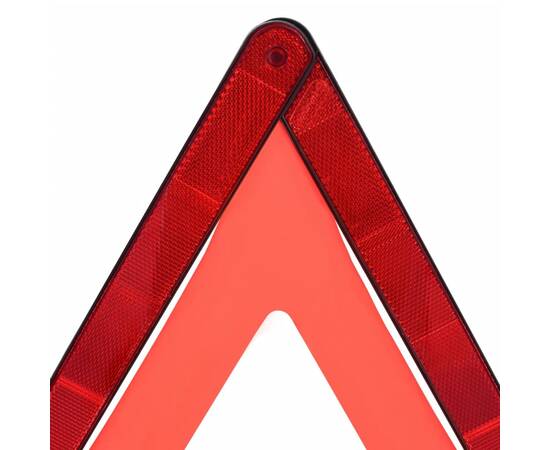 Triunghiuri avertisment trafic, 4 buc., roșu, 56,5x36,5x44,5 cm, 5 image