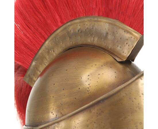 Coif războinic grec aspect antic, jocuri pe roluri, alamă, oțel, 6 image