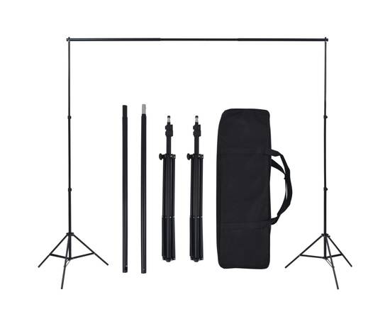 Kit studio foto cu fundaluri, lămpi și umbrele, 6 image