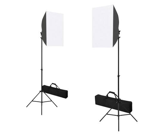 Kit studio foto cu lumini modelatoare și fundaluri, 8 image