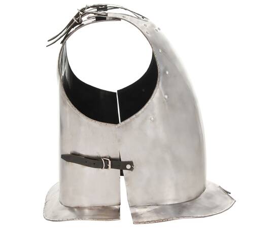 Replică armură cavaler medieval jocuri cu roluri argintiu oțel, 4 image