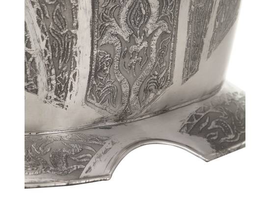 Replică armură cavaler medieval jocuri de rol, argintiu, oțel, 7 image
