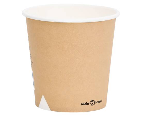 Pahare de cafea de hârtie, 250 buc., maro, 120 ml, 3 image