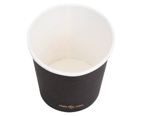 Pahare de cafea de hârtie, 250 buc., negru, 120 ml, 5 image
