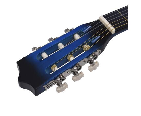 Chitară acustică occidentală cu egalizator, cu 6 corzi albastru, 4 image