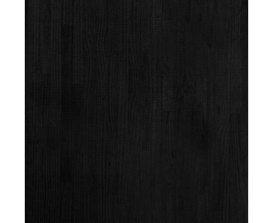 Raft de depozitare, negru, 60x30x105 cm, lemn masiv de pin, 5 image