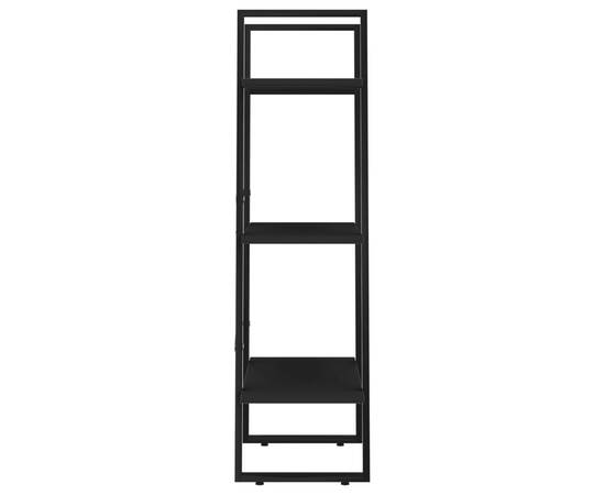 Raft de depozitare, negru, 60x30x105 cm, pal, 6 image