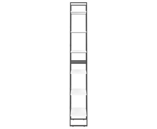 Rafturi de depozitare, 2 buc., alb, 60x30x210 cm, pal, 7 image