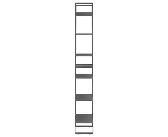 Rafturi de depozitare, 2 buc., negru, 60x30x210 cm, pal, 7 image