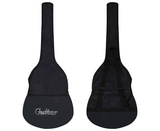 Set chitară acustică cu egalizator, 12 piese, 6 corzi, negru, 6 image