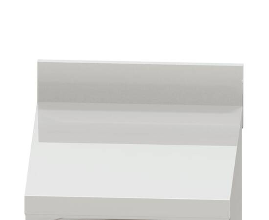 Dulap de bucătărie comercial cu 2 sertare, oțel inoxidabil, 6 image