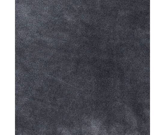 Pat câini, negru/gri închis, 99x89x21 cm, pluș/piele ecologică, 3 image