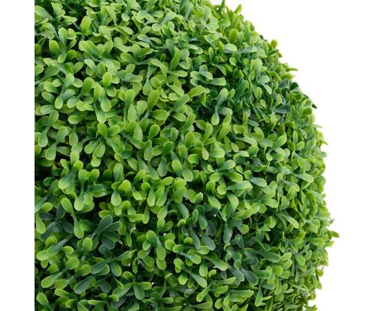 Plantă artificială cimișir cu ghiveci, verde, 71cm, formă minge, 2 image