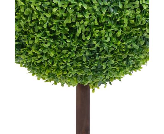Plantă artificială cimișir cu ghiveci, verde, 71cm, formă minge, 3 image