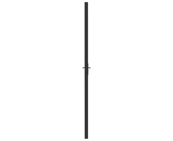 Ușă de interior, negru, 83x201,5 cm, sticlă esg și aluminiu, 4 image
