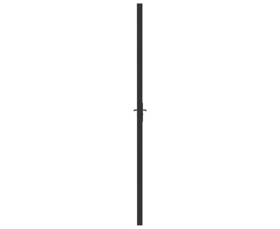 Ușă de interior, negru, 93x201,5 cm, sticlă esg și aluminiu, 4 image