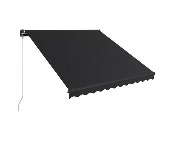 Copertină retractabilă manual cu led, antracit, 350 x 250 cm, 4 image