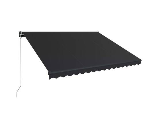 Copertină retractabilă manual cu led, antracit, 400 x 300 cm, 4 image