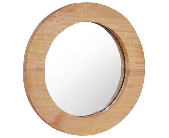 Oglindă de perete, 40 cm, tec, rotund, 2 image