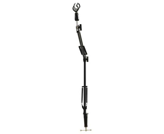Stativ de microfon cu montare pe masă, negru, oțel, 3 image