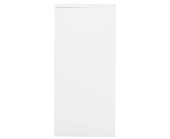 Fișet, alb, 90x46x103 cm, oțel, 3 image