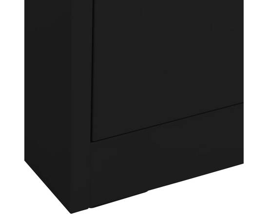 Fișet, negru, 90x46x103 cm, oțel, 7 image