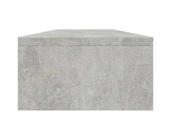 Suport monitor, gri beton, 100 x 24 x 13 cm, pal, 5 image