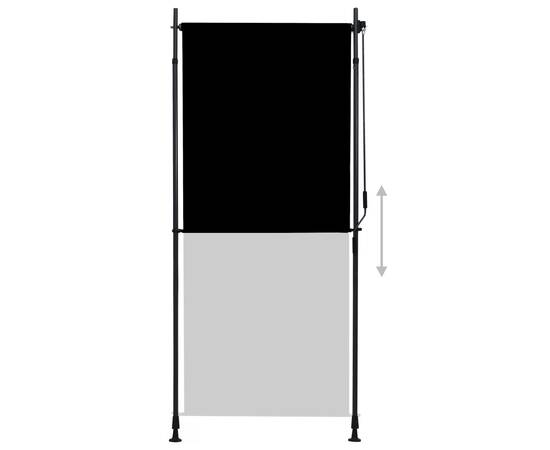 Jaluzea tip rulou de exterior, antracit, 100 x 270 cm, 3 image