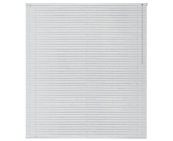 Jaluzele de fereastră, aluminiu, 140 x 160 cm, alb, 2 image