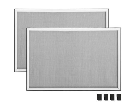 Plasă insecte extensibilă pentru ferestre, alb, (75-143)x50 cm, 5 image