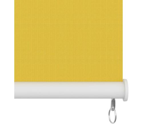 Jaluzea tip rulou de exterior, galben, 160x230 cm, 5 image