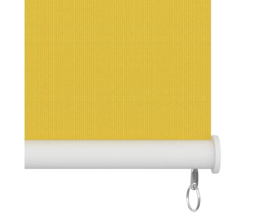Jaluzea tip rulou de exterior, galben, 220x140 cm, 4 image