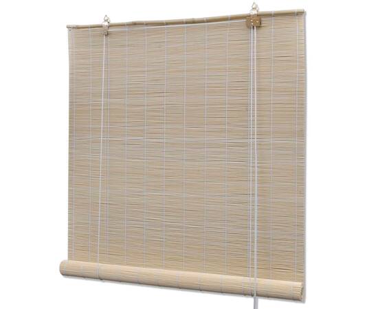 Jaluzele din bambus natural tip rulou, 2 buc., 120 x 160 cm, 2 image